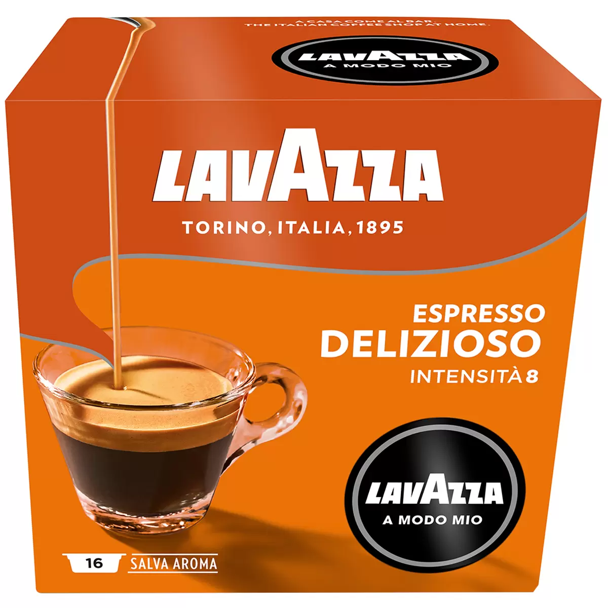 Lavazza A Modo Mio Delizioso Coffee Capsules 6 x 16 Pack