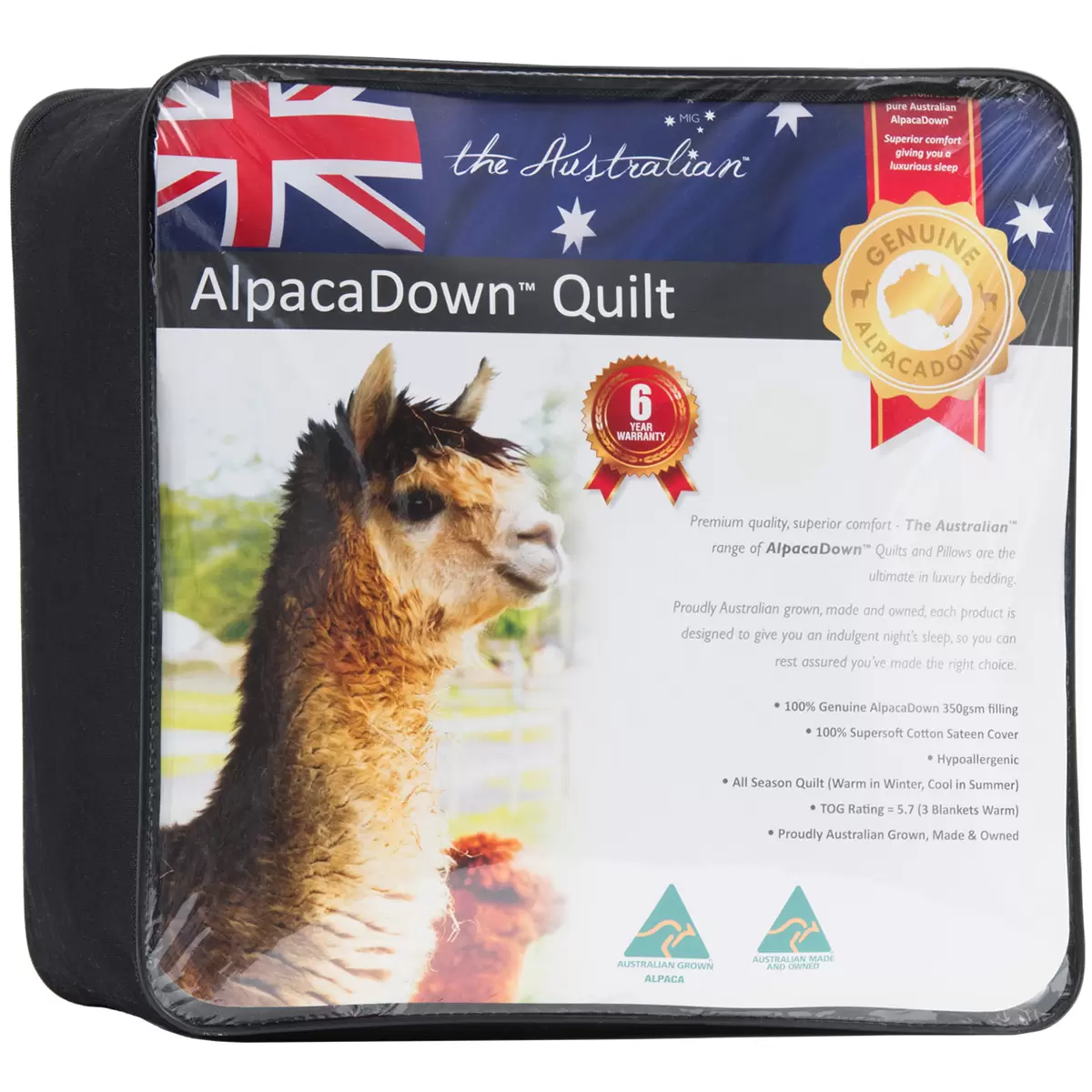 The Australian AlpacaDown Single Quilt