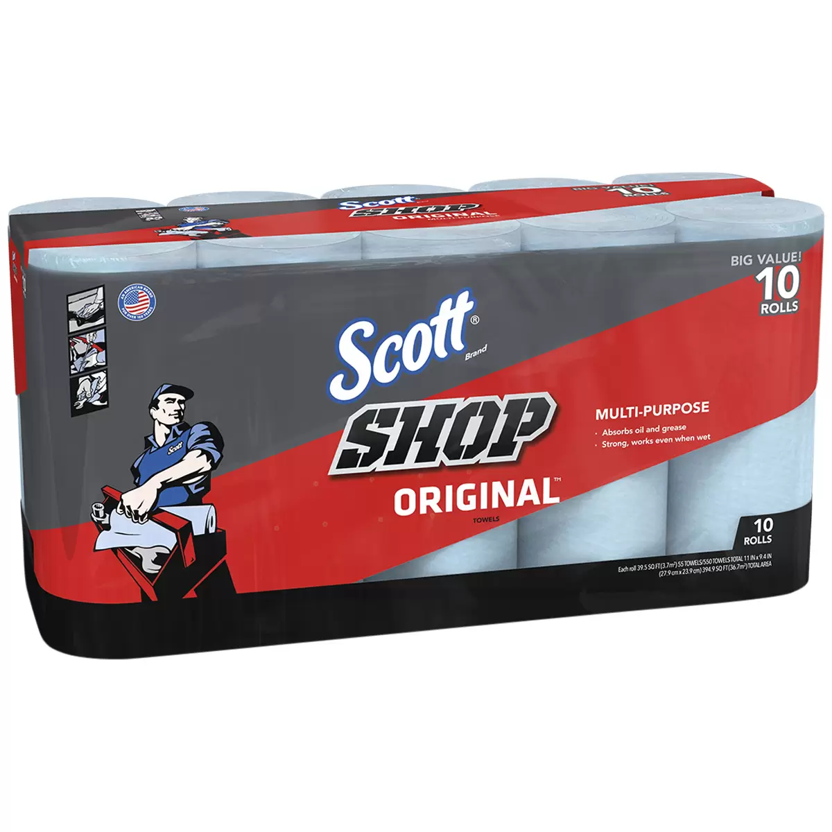 Scott Shop Multi-Purpose Towels 10 Pack