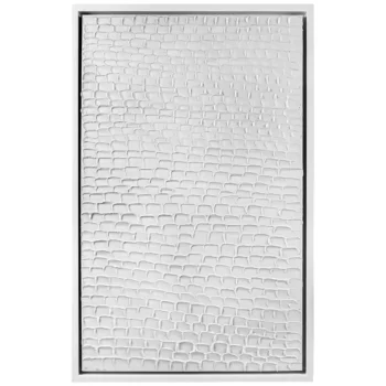 Cafe Lighting and Living White Ripples Canvas Painting