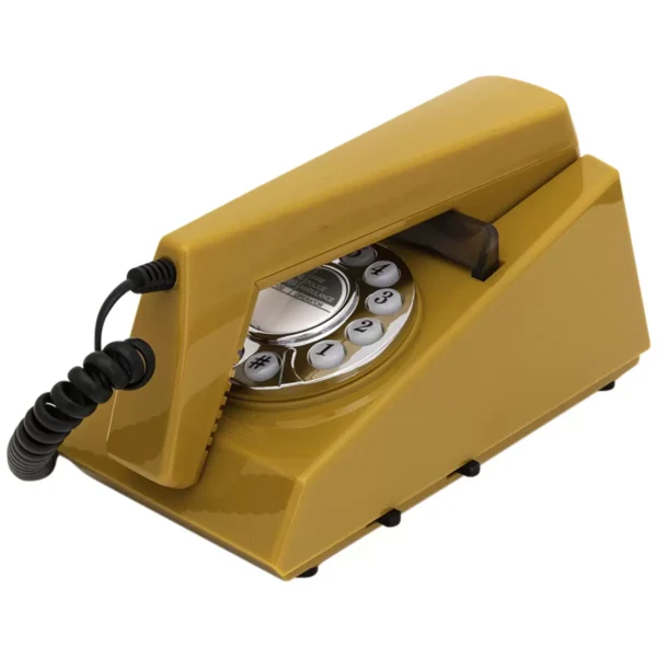 GPO Trim Phone Push Button Mustard