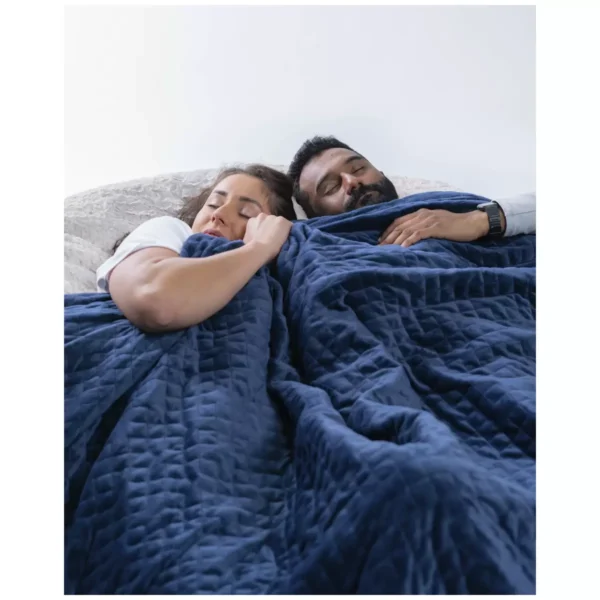 Therapy King Blanket with Cover Calming Blue 10kg