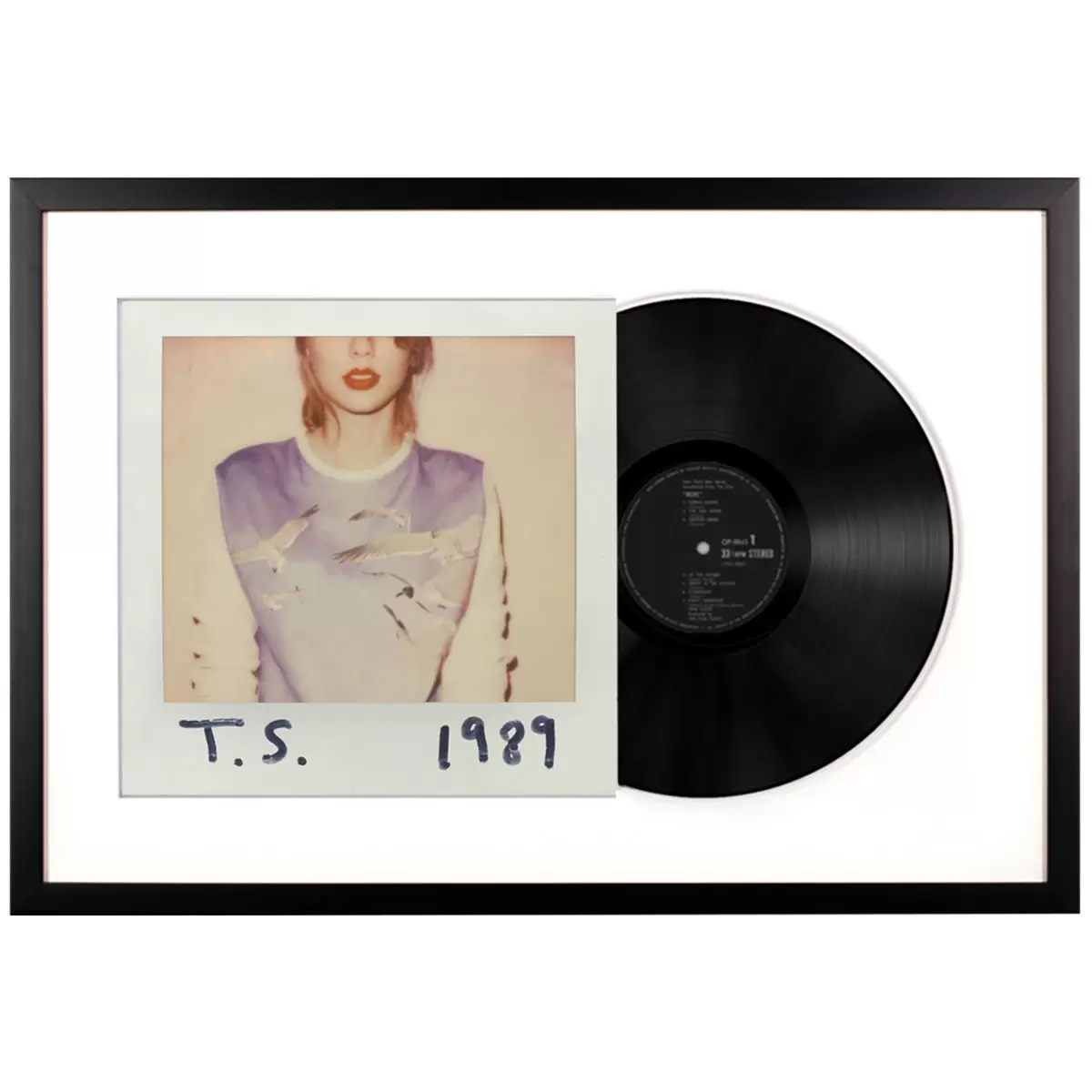 Framed Taylor Swift 1989 Double Vinyl Album Art