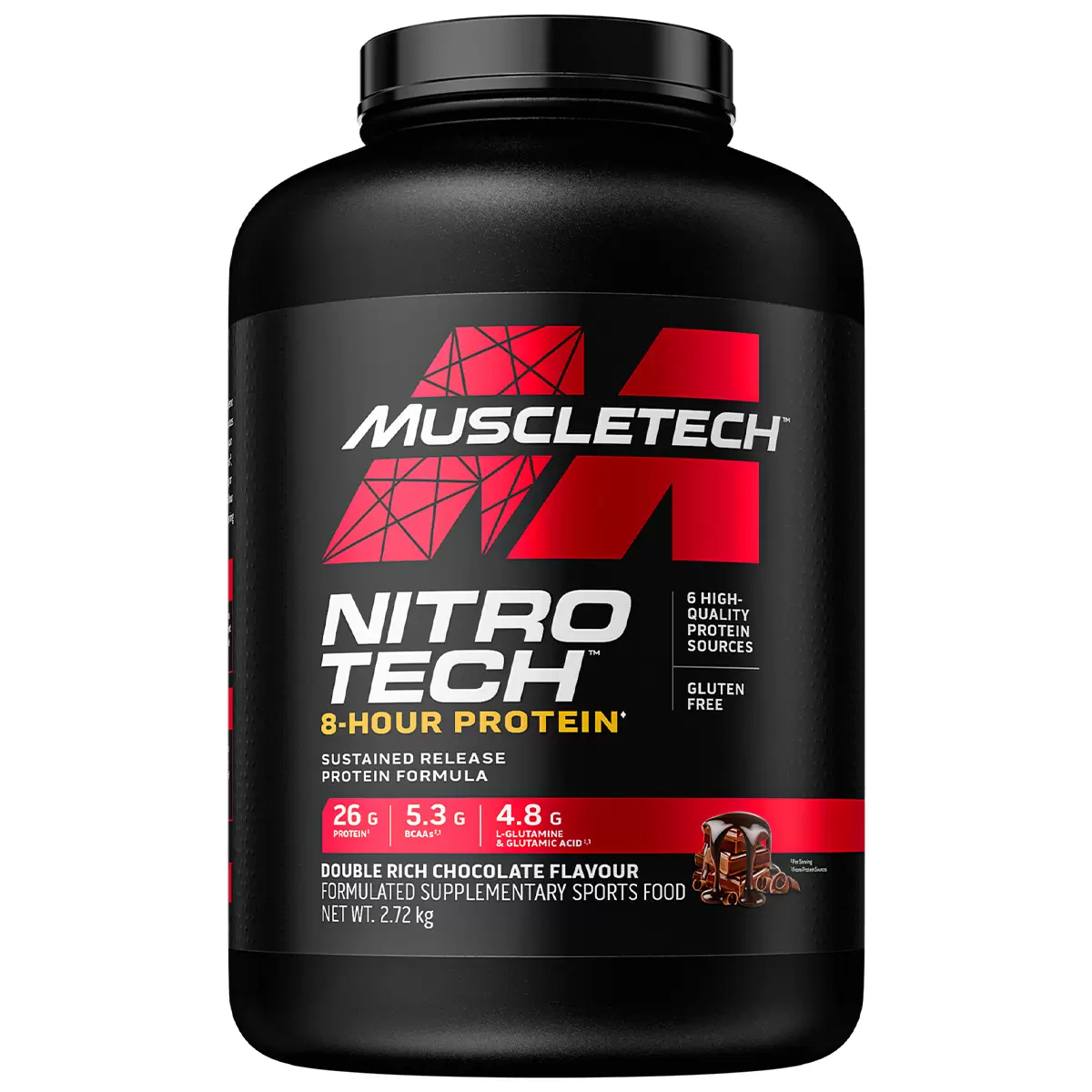 MuscleTech NitroTech 8 Hour Protein 2.72kg