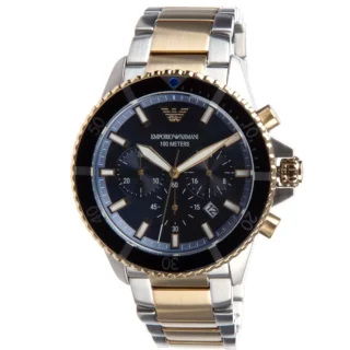 Emporio Armani Chronograph Two-Tone Stainless Steel Men's Watch AR11362