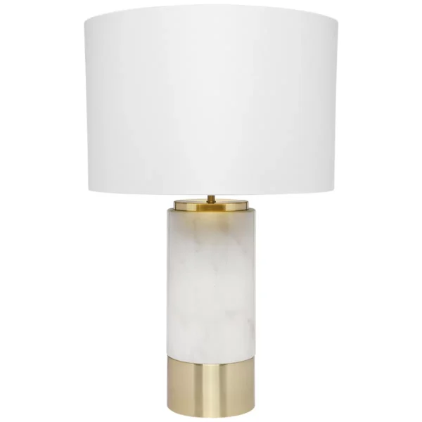 Café Lighting Paola Marble Table Lamp White