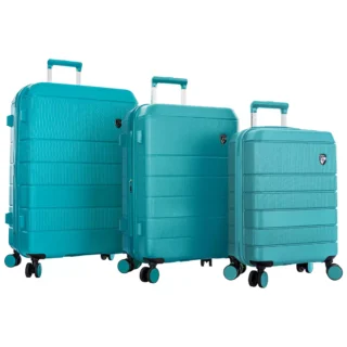 Heys Neo 3 Piece Hardside Luggage Set Aqua