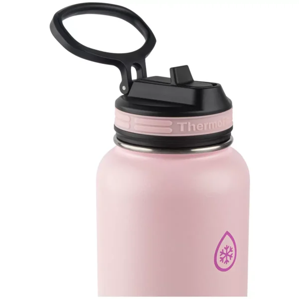 ThermoFlask Stainless Steel Bottle 1.18L 2 Pack Black Rose Purple