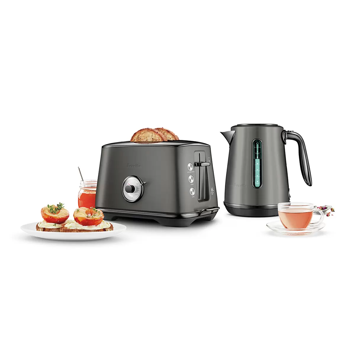 Breville The Luxe Duo Toaster and Kettle BKT735NRE4IAN1