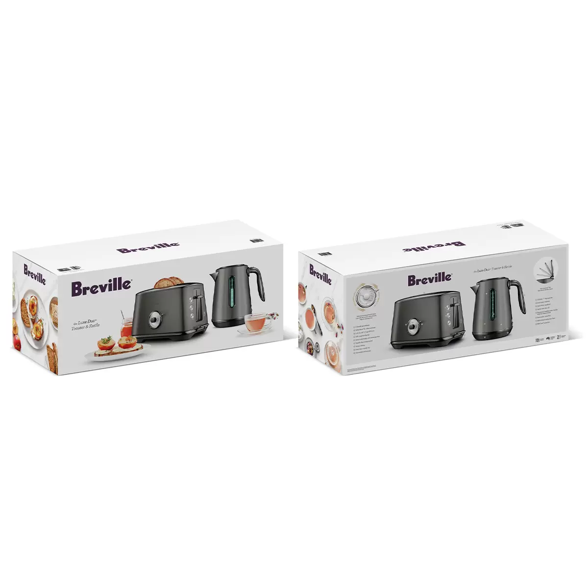 Breville The Luxe Duo Toaster and Kettle BKT735NRE4IAN1